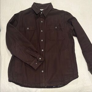 Duluth Trading Co Brown Lightweight Shirt Jacket